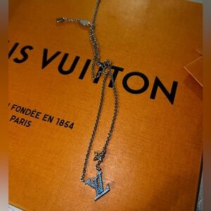 Louis Vuitton authentic aquamarine necklace